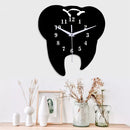 Emoyo ECY056 Tooth Shape Wall Clock Quartz Wall Clock 3D Wall Clock For Home Office Decorations