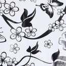 Black Flower Vine And Butterflies Wall Stickers, Wall Decoration