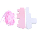 50x Wedding Heart Shaped Candy Box Dragee + pink ribbon