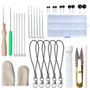 40 Color Soft Wool Felt Mat Starters DIY Knitting Craft Felting Needle Tool Set Sewing Tools