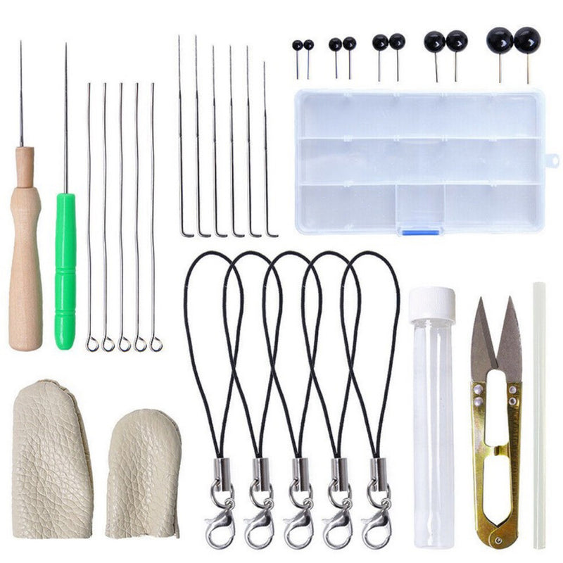 40 Color Soft Wool Felt Mat Starters DIY Knitting Craft Felting Needle Tool Set Sewing Tools