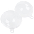 Acrylic balls, 6 pieces, diameter 4 cm, plastic, divisible, with suspension B7Z5