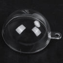 Acrylic balls, 6 pieces, diameter 4 cm, plastic, divisible, with suspension B7Z5