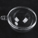 Acrylic balls, 6 pieces, diameter 4 cm, plastic, divisible, with suspension B7Z5