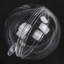 Acrylic balls, 6 pieces, diameter 4 cm, plastic, divisible, with suspension B7Z5