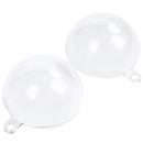 Acrylic balls, 6 pieces, diameter 4 cm, plastic, divisible, with suspension B7Z5