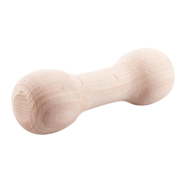 Golden Retriever Wood Dumbbell Dogs Training Chewing Toys K9 Teething Aid FeW8Z6