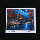 Paint By Number Kit DIY Oil Painting Cloth Digital Home Decor, The moon is