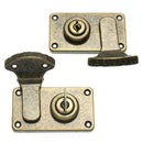 2pcs Iron Guitar Instrument Case Latches Box Buckles With Screws & 1 Keys G I5W7