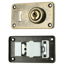 2pcs Iron Guitar Instrument Case Latches Box Buckles With Screws & 1 Keys G M9R2