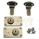 2pcs Iron Guitar Instrument Case Latches Box Buckles With Screws & 1 Keys G M9R2
