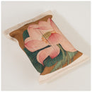 Facial Tissue Box Portable Napkin Box Cotton Linen for Car Lotus Pattern 9. F6C4