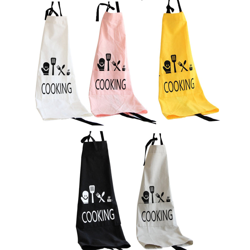 Honana Brief Style Aprons Unisex Men Women Kitchen Aprons Printed Fashion Commercial Restaurant Home
