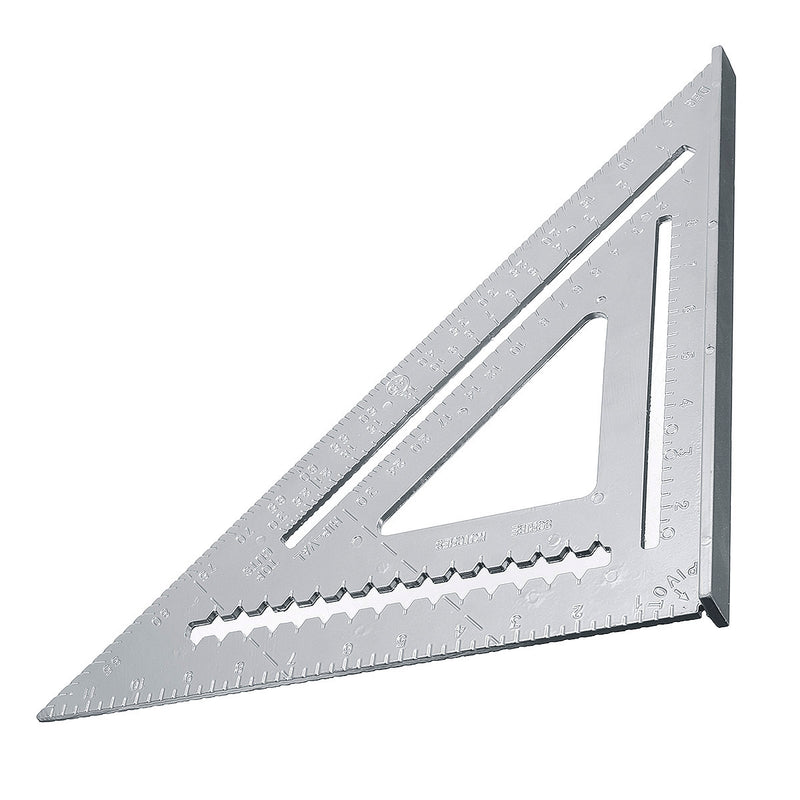 12inch Aluminum Alloy Right Angle Triangle Ruler Protractor Framing Measuring Tools