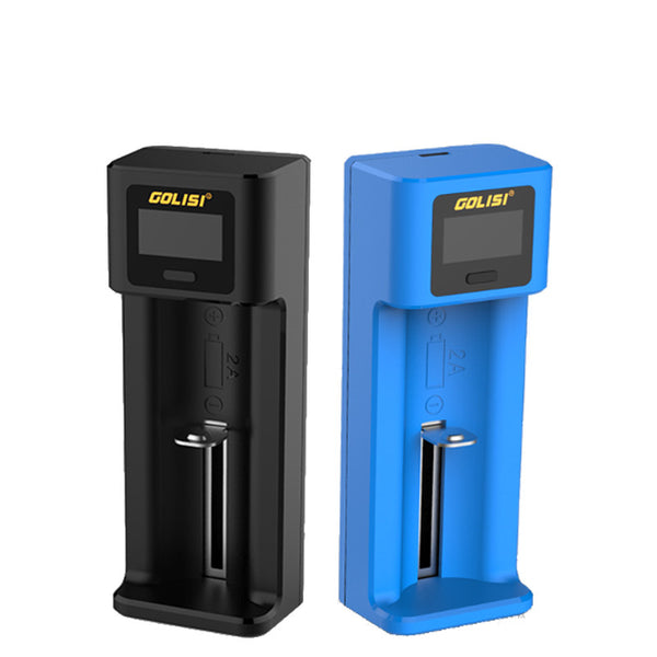 Golisi I1 LCD Display USB Port Lite Battery Charger for Li-ion/Ni-mh/Ni-cd Battery Single Slot