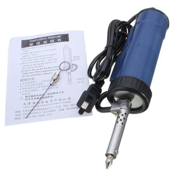 30W 220V Electric Vacuum Solder Sucker Desoldering Pump Iron G un