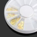 3D Gold Metal DIY Nail Art Decoration Sticker Wheel