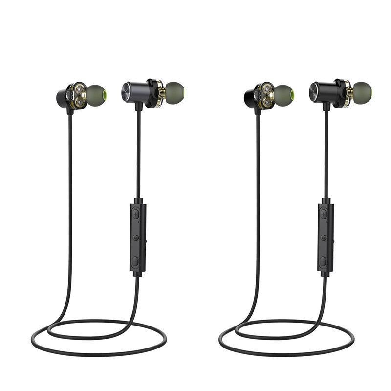 [Dual Dynamic Drivers] AWEI bluetooth Earphone Magnetic Noise Cancelling IPX5 Waterproof Headphone
