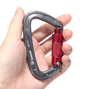 Auto-locking Carabiner D Shaped Clips for Mountain Rock Climbing Arborist Rescue