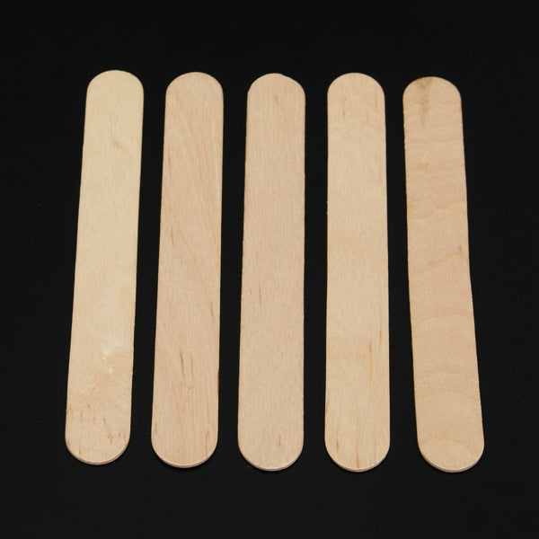 100PCS Wooden Wax Stick Manicure Tongue Depressor Sticks