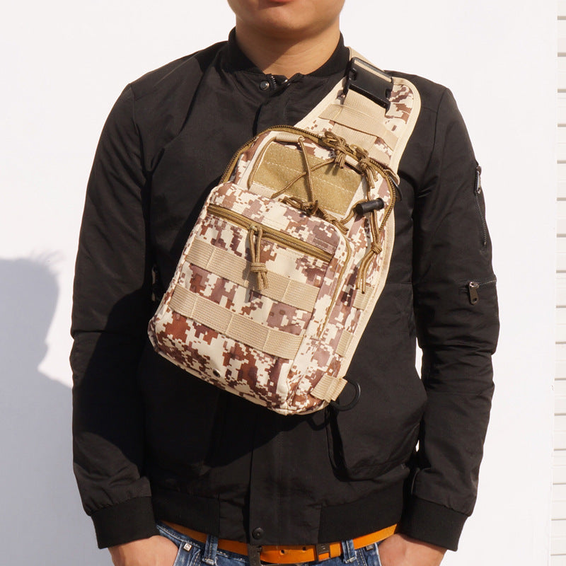 ZANLURE A18 Military Fan Camouflage Waterproof Tactical Bag Chest Bag Crossbody Bag For Man Wowan Camping Hunting Fishing