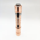 ReyLight Copper Pineapple Mini Nichia 219B 300lm 4500K R9080 High CRI EDC LED Flashlight AAA/10440 Mini LED Keychain Light
