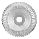 Drillpro 100mm Curve Extreme Shaping Disc Silver Wood Carving Disc Tungsten Carbide Grinder Disc for 100 115 Angle Grinder
