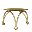 Iron Candle Holder Round Table Golden Candlestick for Wedding Ornament Party