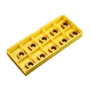 Drillpro 10pcs CCMT09T304 CCMT32.5 Carbide Insert For Lathe SCLCR Turning Tool Holder