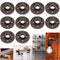 10pcs 3/4 Inch Black Malleable Iron Floor Flange Fitting Pipe NPT Antique Wall Flange Seat