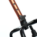 Height Adjustable Aluminium Quad Cane Walking Stick Four Legs Center Base Aid Leg Support