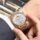 GIMTO GM246 Men Watch Calendar Chronograph Watch Stainless Steel Strap Quartz Watches