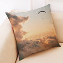 Honana BX 45x45cm Skydiving Pattern Luxury Cushion Cover Graffi Style Throw Pillow Case Pillow Cover