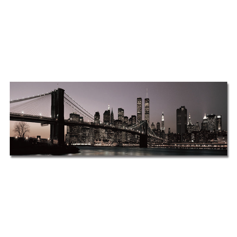 DYC 10977 Single Spray Oil Paintings Bustling City Building Scenery For Home Decoration Paintings Wall Art