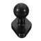 Black Motorcycle GPS Holder Mounting Aluminum 1inch Ball with Diamond Shape Plate