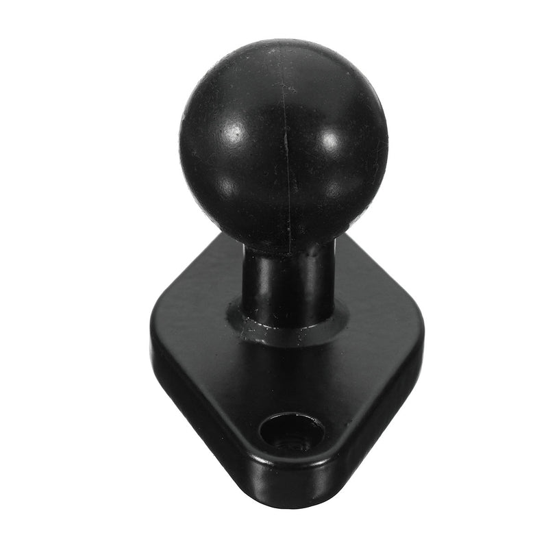 Black Motorcycle GPS Holder Mounting Aluminum 1inch Ball with Diamond Shape Plate