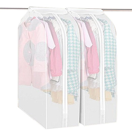 3D Garment Suit Dustproof Cover Protector Wardrobe Storage Bag for Coat Windcoat Closet Organizer