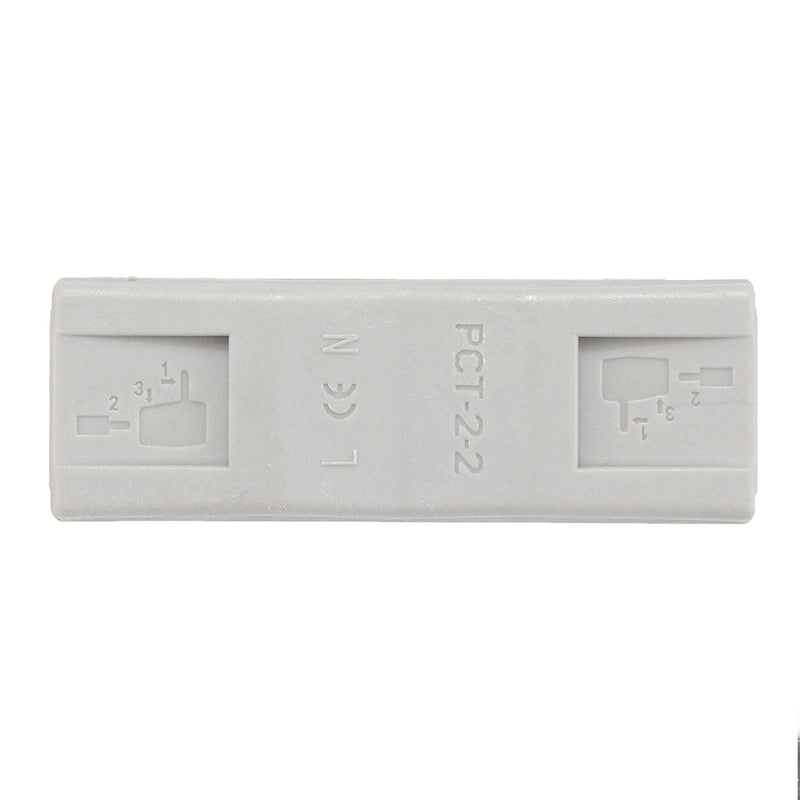 20Pcs PCT-2 2Pin Colorful Docking Connector Electrical Connectors Wire Terminal Block Universal Electrical Cable Wire Connector