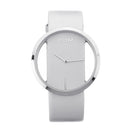 DOM Creative Ring Case Women Luxury Leather Strap Waterproof Quartz Watch