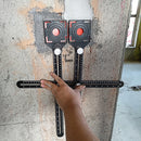 Double Head Folding Ruler Drill Guide Locator Ceramic Tile Hole Locator Pocket Hole Jig Punching Tool
