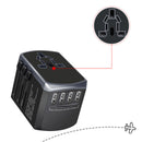 ZHUOLV LX-608C 4xUSB 2000W 8A Traveling Adapter Plug Universal Power Plug Multifunctional Change-over Plug