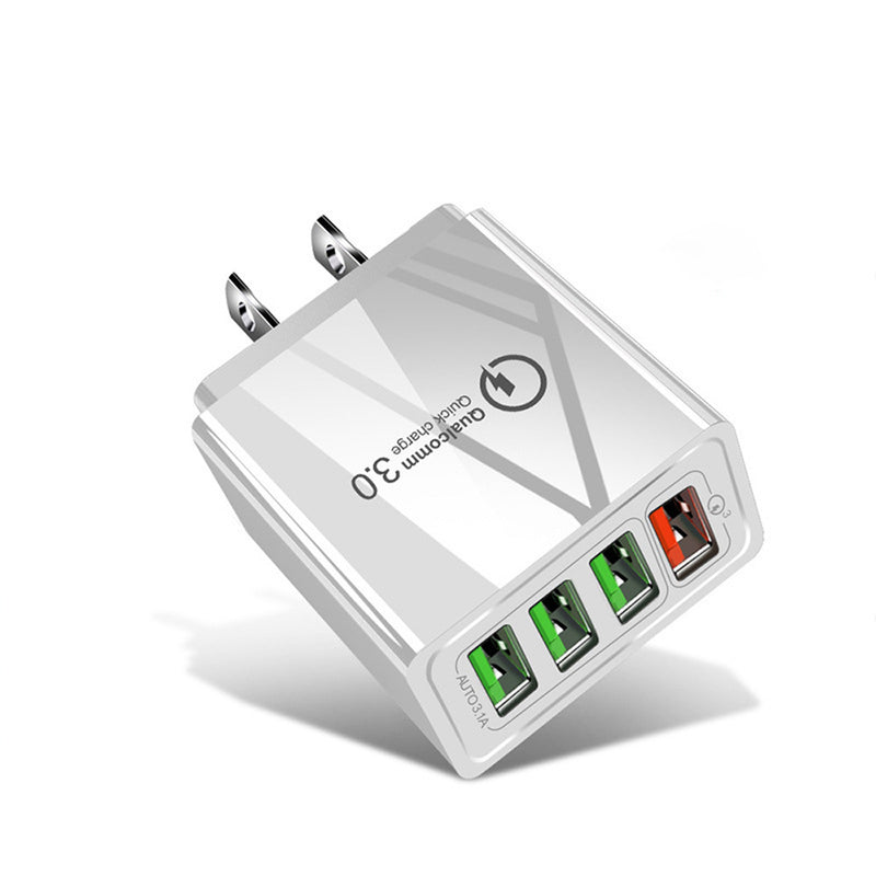 Marjay 4 USB QC3.0 3A Fast Charging Smart USB Charger Adapter For iPhone XS 11 Pro Huawei P30 Pro Mate 30 5G Xiaomi 9Pro S10+ Note 10 5G