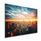 New York City Night Silk Cloth Poster Painting Modern Wall Paper Art Oil Picture Living Room Home Decor