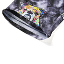 S664 Men Swimming Pants 3D Cartoon French Bulldog Printing Beach Shorts Board Shorts