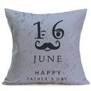 Honana WX-P4 43x43cm Father's Day Gift Flower Cotton Linen Pillow Case Cushion Cover Home Car Decor