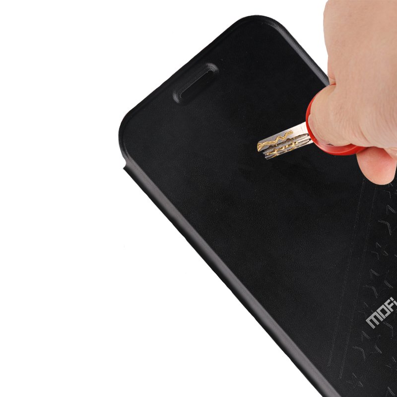 MOFi Anti Knock Kickstand Flip PU Leather Case For iPhone X