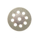 10pcs 22mm Diamond Coated Saw Blade 9 Holes Cutting Discs with 2pcs Mandrel for Dremel