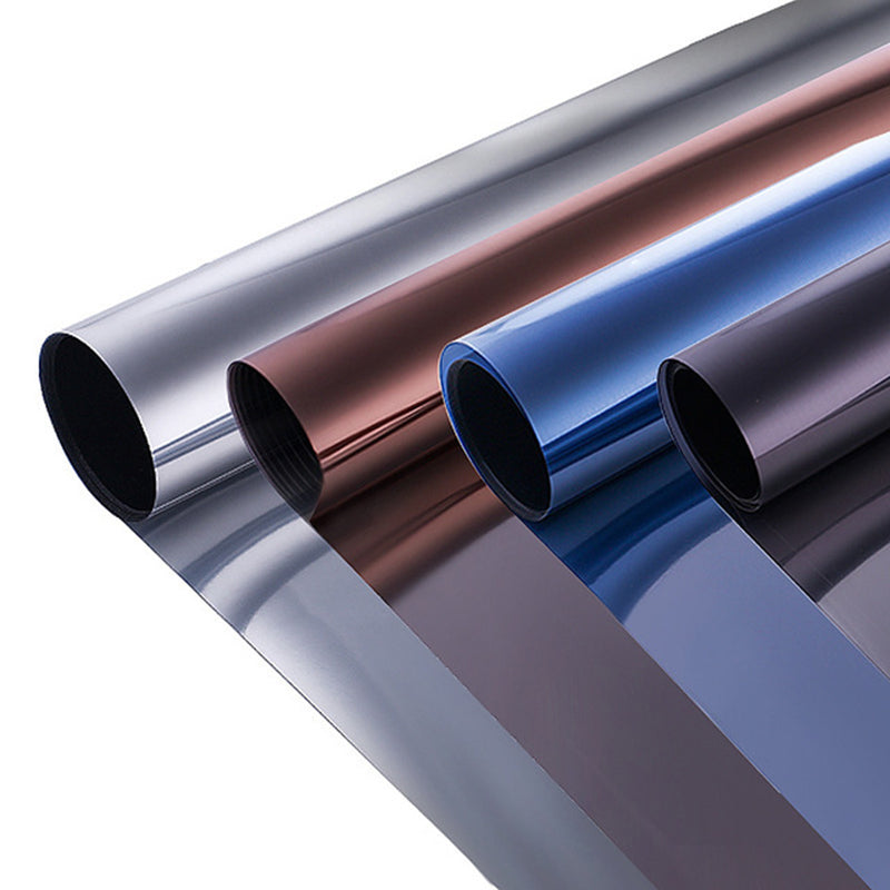 45cm x 2m One-Way Mirror Window Film Self-Adhesive Heat Insulation Explosion-Proof Decorative Film