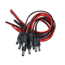 30Pcs Pure Copper Core Male DC Power Supply Wire Jack Plug Wire Connector CCTV Security Camera Surveillance LED