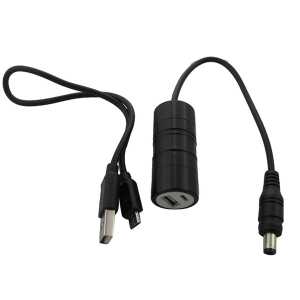 SHUOLIDE 8.4V Multi-function Portable USB Charger Cable for Li-ion Battery Bicycle Light Phone